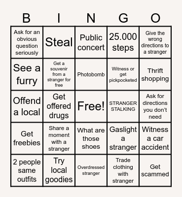 BELGIUM BINGO PART 2 Bingo Card