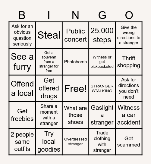BELGIUM BINGO PART 2 Bingo Card