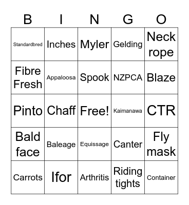 Littleriver Bingo Card