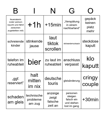 öbb bingo Card