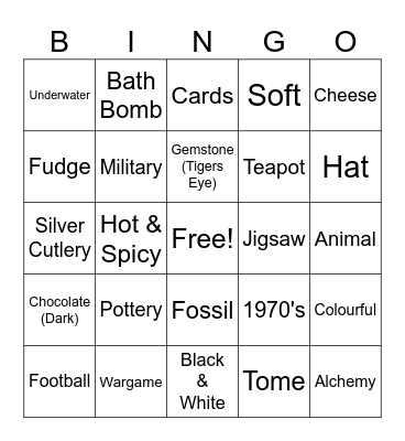 Chistmas Bingo Card