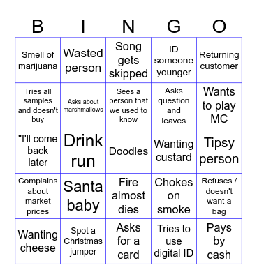 🎄 Christmas market 🎄 Bingo Card