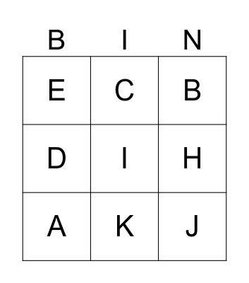 Bingo Jánuca Bingo Card