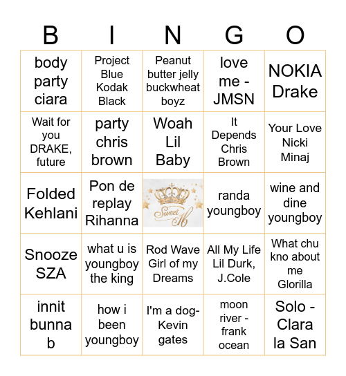 Happy Birthday KaMarra! Bingo Card