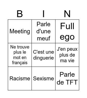 Amaury Bingo Card