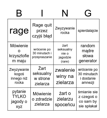 Bravo bingo Card