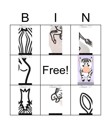 Pot pourri zebras/zebrinhas Bingo Card