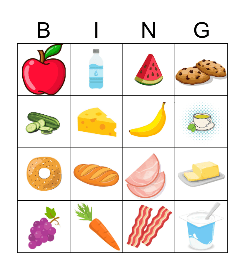 In my lunchbox: Bingo Card