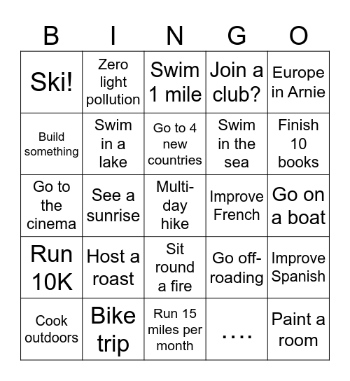 Lewis 2026 Bingo Card Bingo Card