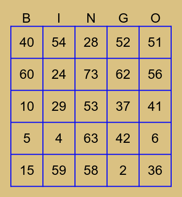 19th Batch Ghamats 25th REUNION Bingo Card