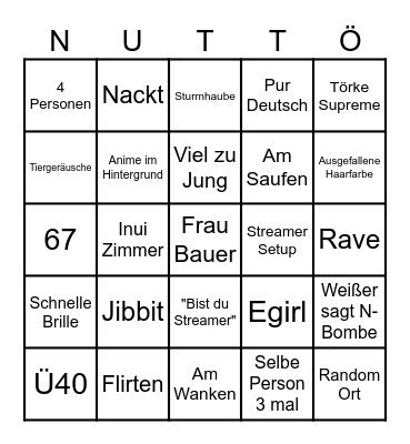 Ome Bingo Card