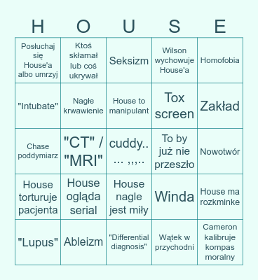 Dr Freak Bingo Card