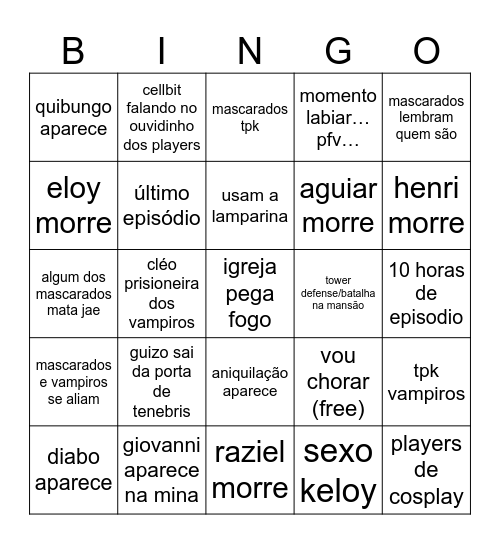 hexatombe ep 9 ai ai Bingo Card