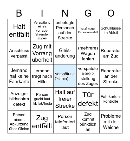 DB-Bingo Card