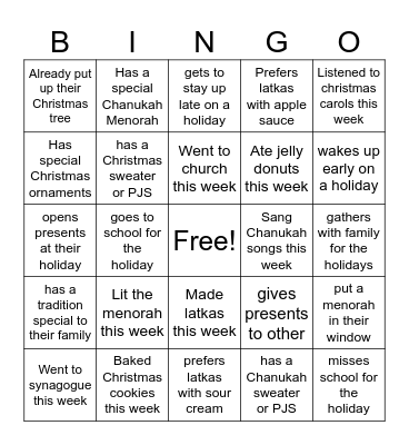 Find Someone Who... Bingo Card