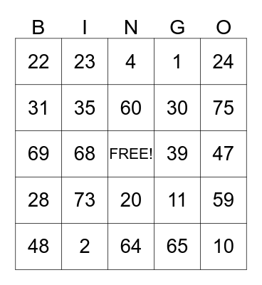FAMILY DAY Bingo Card