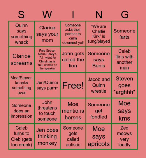 XMAS BINGO 2025 Bingo Card