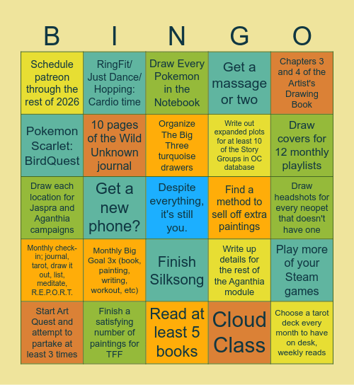2026 Bingo Card