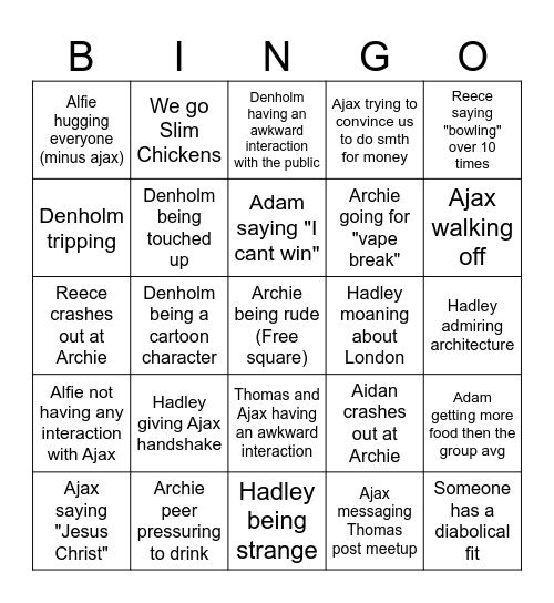 3rd meetup secret bingo Card