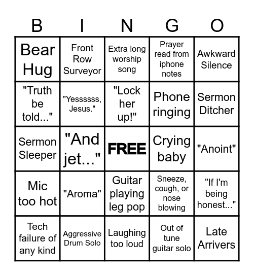 NORTHSIDE Bingo Card