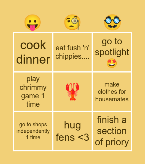 ~10 days of december~ Bingo Card