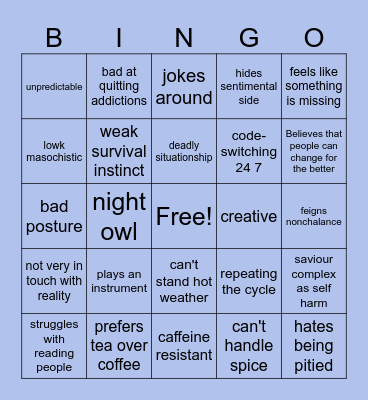 How much do you relate to mimiko? Bingo Card