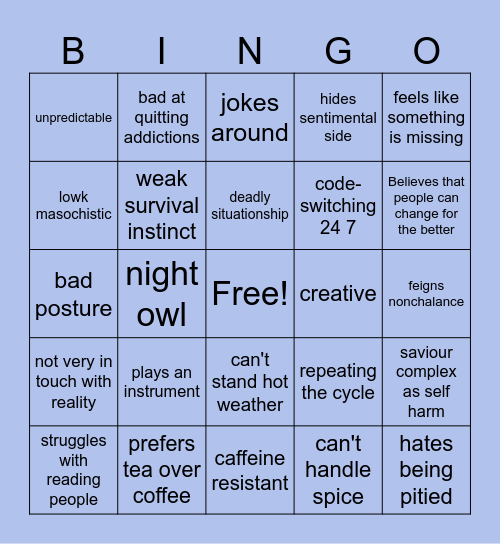 How much do you relate to mimiko? Bingo Card