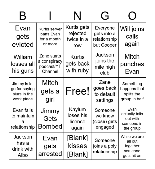 MATB Bingo 2026 Bingo Card