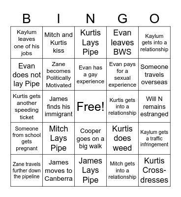 MATB Bingo Card
