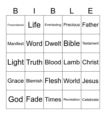 12.21.25 Bingo Card