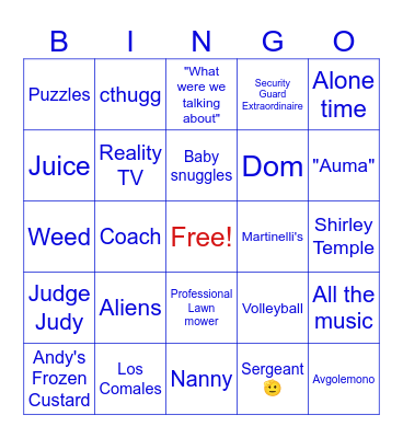 All About Autumn Bingo Card