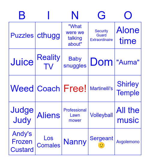 All About Autumn Bingo Card