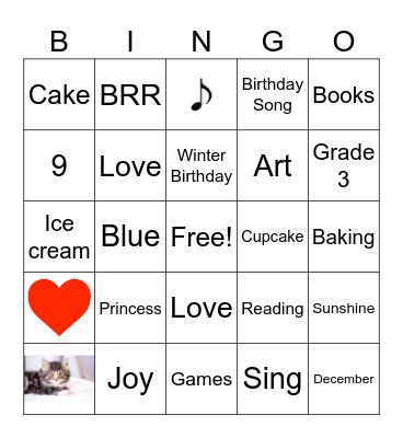 Birthday BINGO! Bingo Card