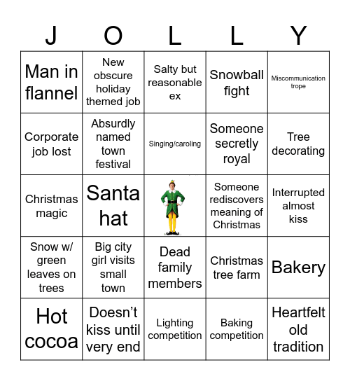 Hallmark Bingo Card