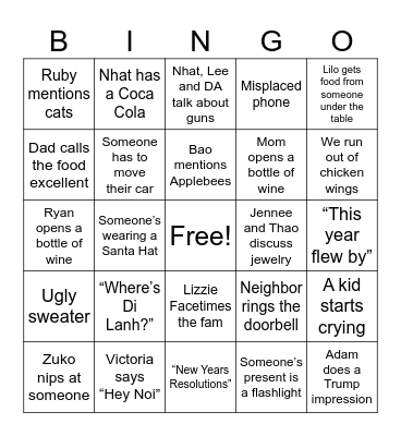 ding dong bung dbobd Bingo Card