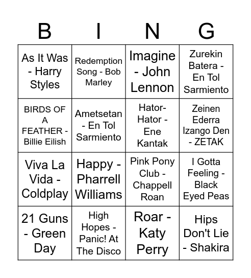 Christmas Bingo Card