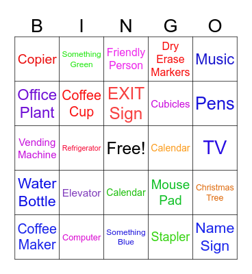 At The Office Bingo Card