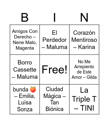 GONZA TEA PARTY Bingo Card