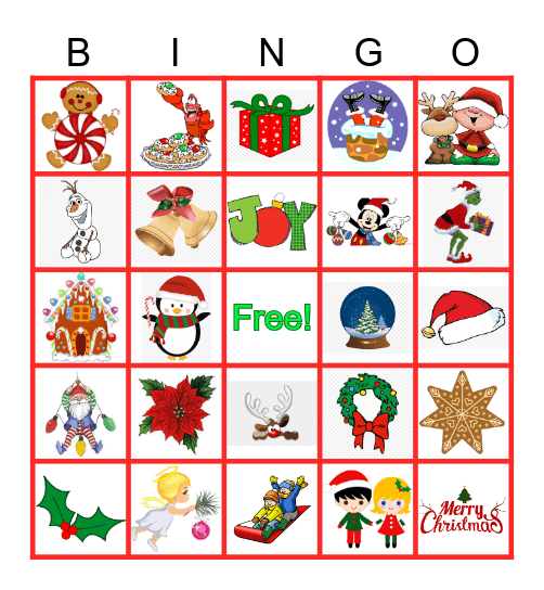 Christmas Bingo Card