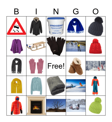 winter Bingo Card