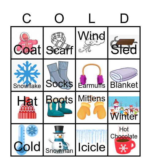 Winter Bingo Card