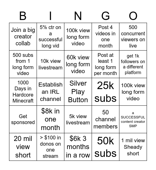 2026 Sheady Bingo Card Bingo Card