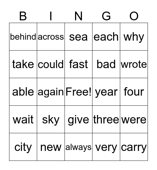 Fun, Fun, Fun!!! Bingo Card