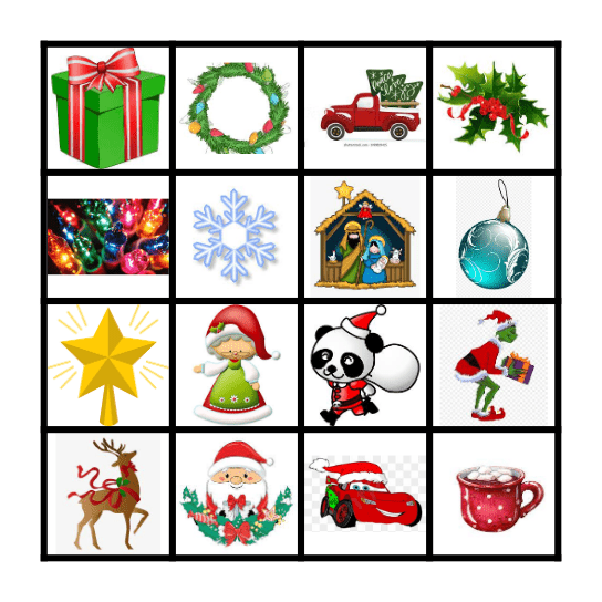 Christmas Bingo Card