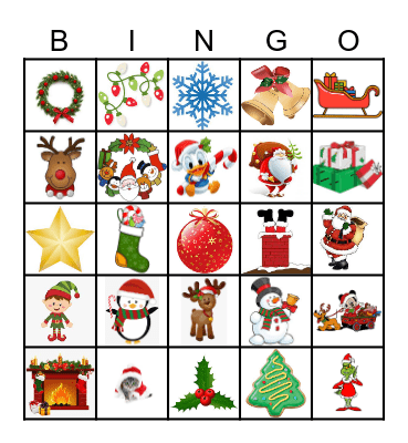 Christmas Bingo Card