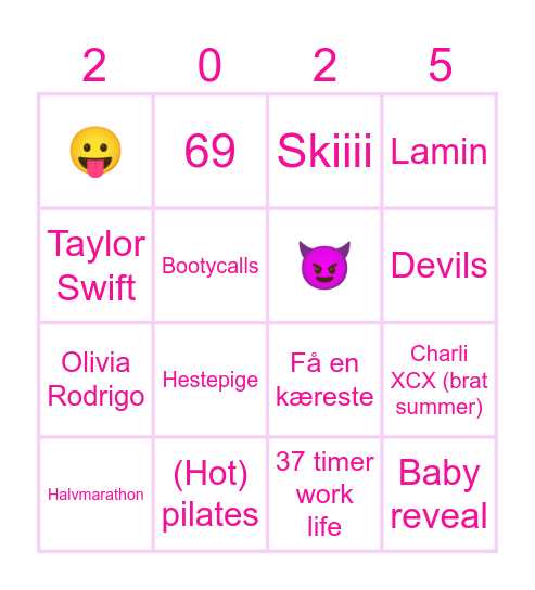 That was (not) on my 2025 bingo card Bingo Card