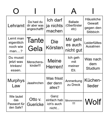 xmas 2025 Bingo Card