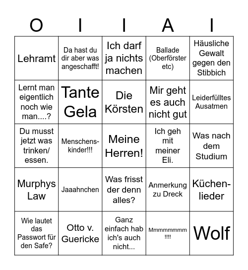 xmas 2025 Bingo Card