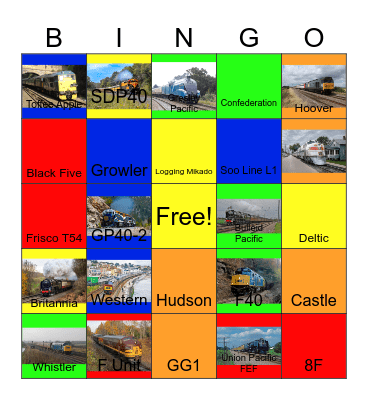 Luxury Trains Odyssey Bingo Card
