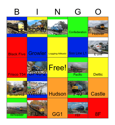 Luxury Trains Odyssey Bingo Card
